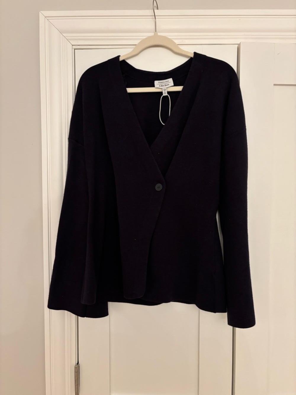 & Other Stories Navy Women's V-neck Wrap Sweater